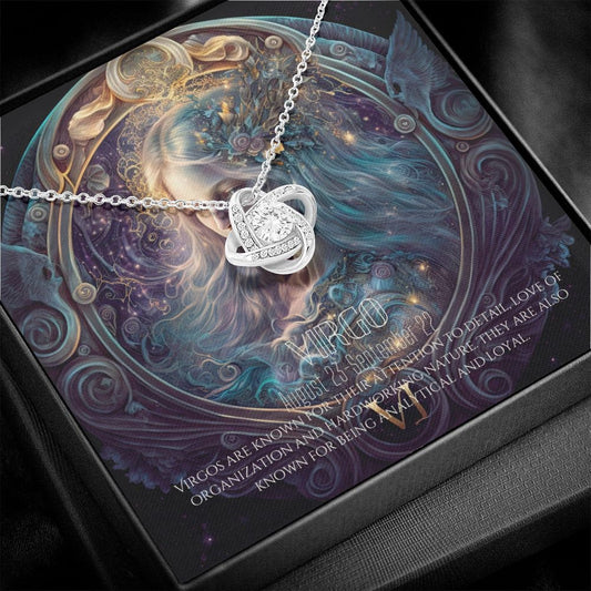 Virgo Women Necklace Gift, Virgo Zodiac Gift, Gold Finished Pendant Necklace For Her