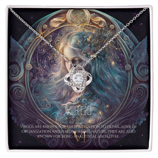 Virgo Women Necklace Gift, Virgo Zodiac Gift, Gold Finished Pendant Necklace For Her