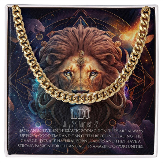 Leo Men Necklace Gift, Leo Zodiac Gift, Necklace For Men