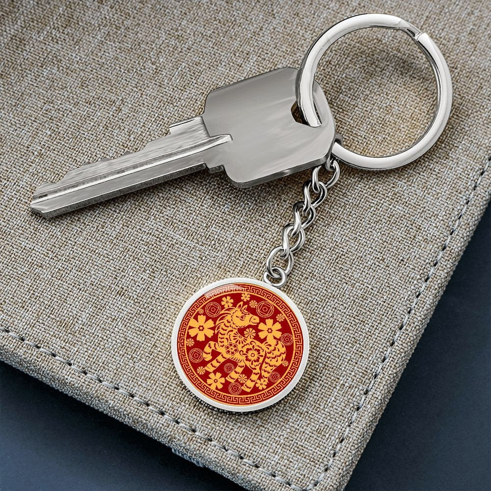 Year of the Horse Keychain, Chinese Zodiac Gift for Her