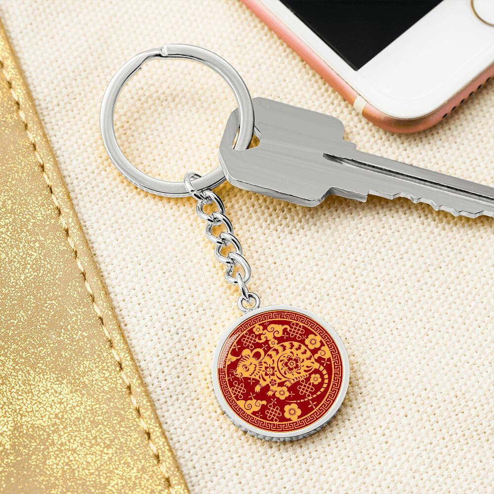 The Year of the Rat Chinese Zodiac Keychain Gift