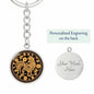 Chinese Zodiac Keychain, Year of the Rooster,For Women and Men