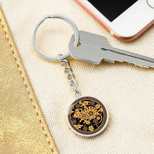 Year of Rat Chinese Zodiac Keychain Gift For Men and Women