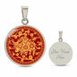 Year Of The Ox, Chinese Zodiac Pendant Necklace