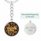 Year of Goat Chinese Zodiac Keychain Gift For Men and Women
