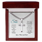 Son Necklace, Cross Necklace, Chain Necklace, Gift For Son