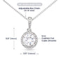 Virgo Zodiac Necklace Gift, CZ Pendant Necklace For Women, Gift For Her