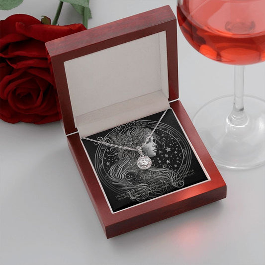 Virgo Zodiac Necklace Gift, CZ Pendant Necklace For Women, Gift For Her