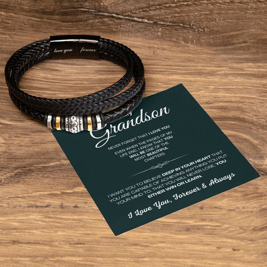 Christmas Gift For Grandson, Bracelet Gift For Grandson, Gift For Grandson, Grandson Bracelet