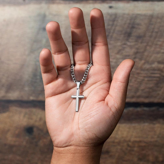 Son Necklace, Cross Necklace,  Chain Necklace, Gift For Son