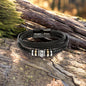Gift For Husband, Black Vegan Bracelet Gift For Men, Husband Bracelet