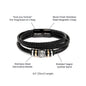 Christmas Gift For Gamer Boyfriend, Vegan Leather Bracelet For Boyfriend