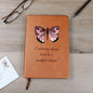 Journal Notebook, PU leather Journal Notebook, Butterfly Inspiration
