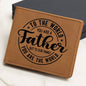 Gift For Father, Personalized Wallet, Fater's Gift, Leather Wallet For Father