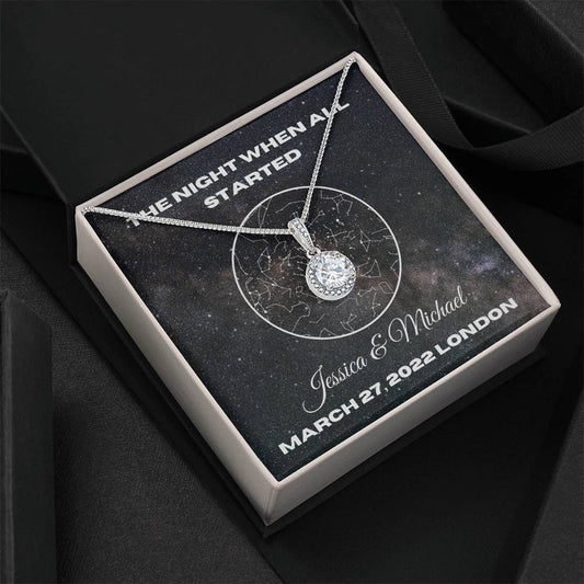 Anniversary Gift For Her, Crystal Pendant Necklace, Necklace For Women