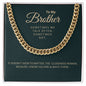 Brother Gift, Birthday Gift For Brother, Brother Christmas Gift, Men's Necklace