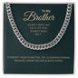 Brother Gift, Birthday Gift For Brother, Brother Christmas Gift, Men's Necklace