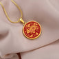 Year of Rat Zodiac Necklace For Women, Chinese Zodiac Necklace Gift For Women