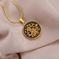 Year of Monkey, Engraving Necklace, Monkey Print Zodiac Gift, Necklace For Women
