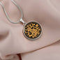 Year of Monkey, Engraving Necklace, Monkey Print Zodiac Gift, Necklace For Women