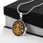 Year of Monkey, Engraving Necklace, Monkey Print Zodiac Gift, Necklace For Women