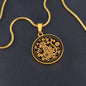 Year of Monkey, Engraving Necklace, Monkey Print Zodiac Gift, Necklace For Women