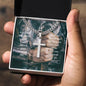 Cross Necklace For Men, Men's Engraved Necklace, Religious Gift For Men