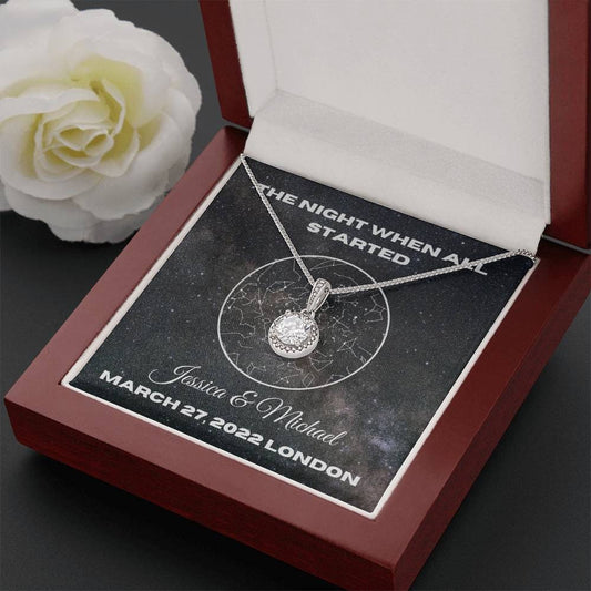 Anniversary Gift For Her, Crystal Pendant Necklace, Necklace For Women