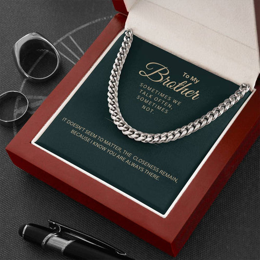 Brother Gift, Birthday Gift For Brother, Brother Christmas Gift, Men's Necklace