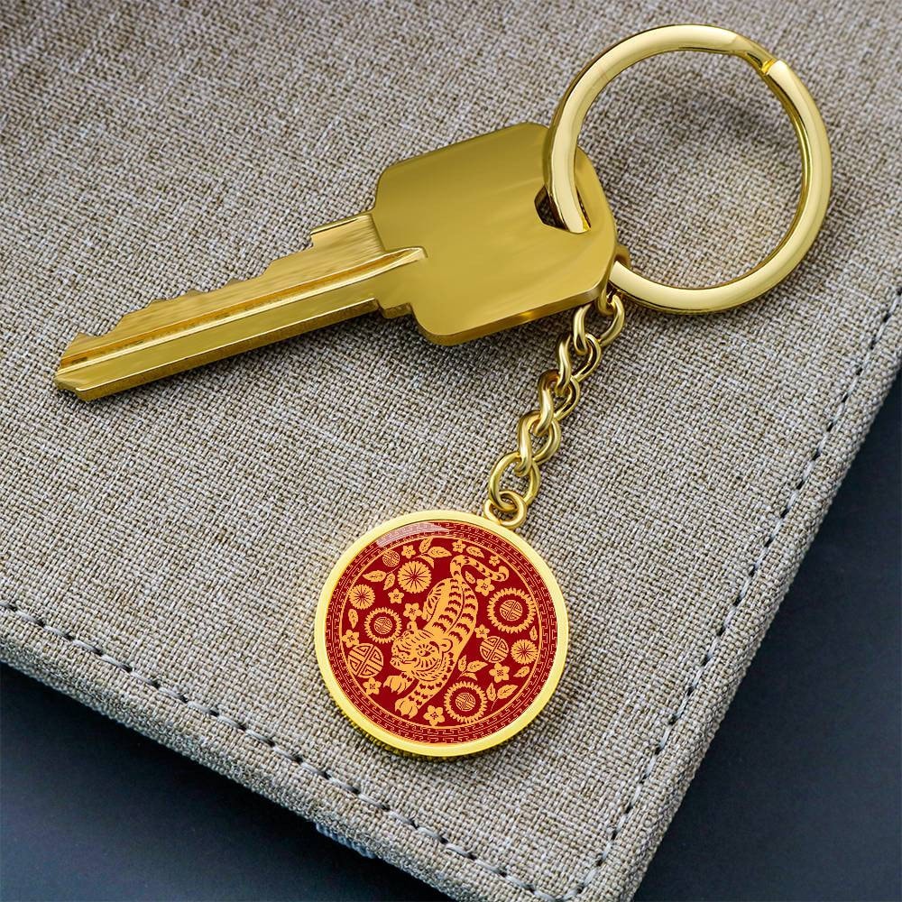 Tiger Keychain, Year of Tiger Keyring Gift For Women and Men