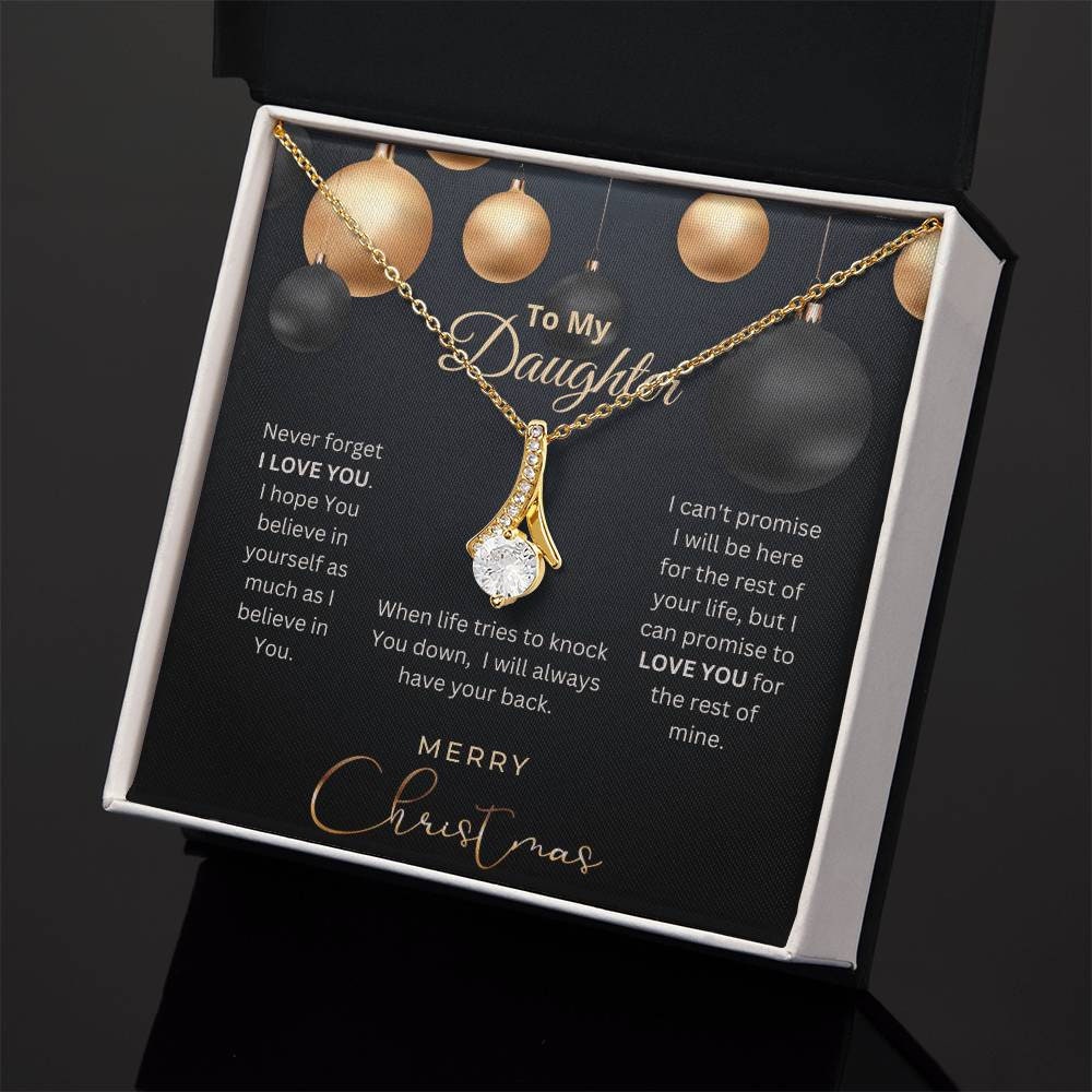 Daughter Gift, Christmas Gift To Daughter, Daughter Necklace, Gift From Mom, Gift From Dad