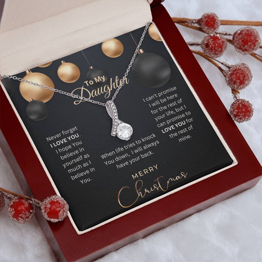 Daughter Gift, Christmas Gift To Daughter, Daughter Necklace, Gift From Mom, Gift From Dad