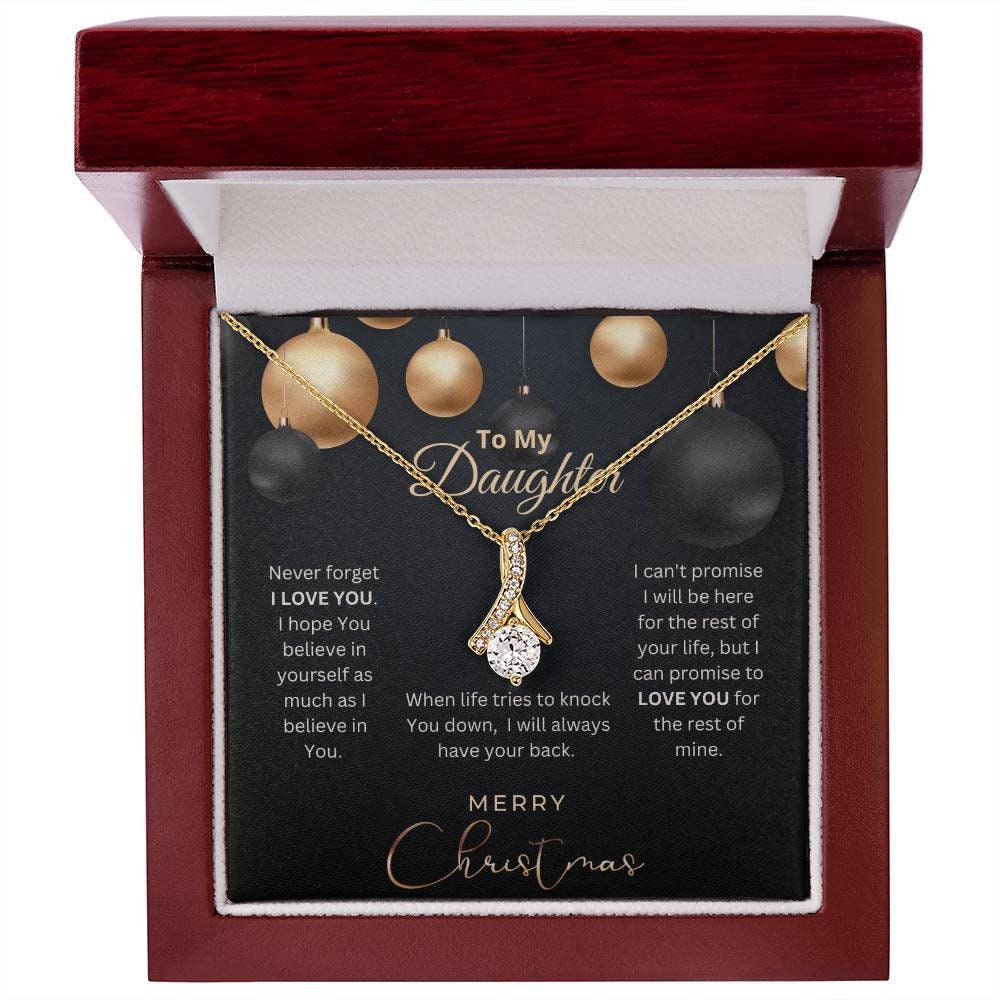 Daughter Gift, Christmas Gift To Daughter, Daughter Necklace, Gift From Mom, Gift From Dad