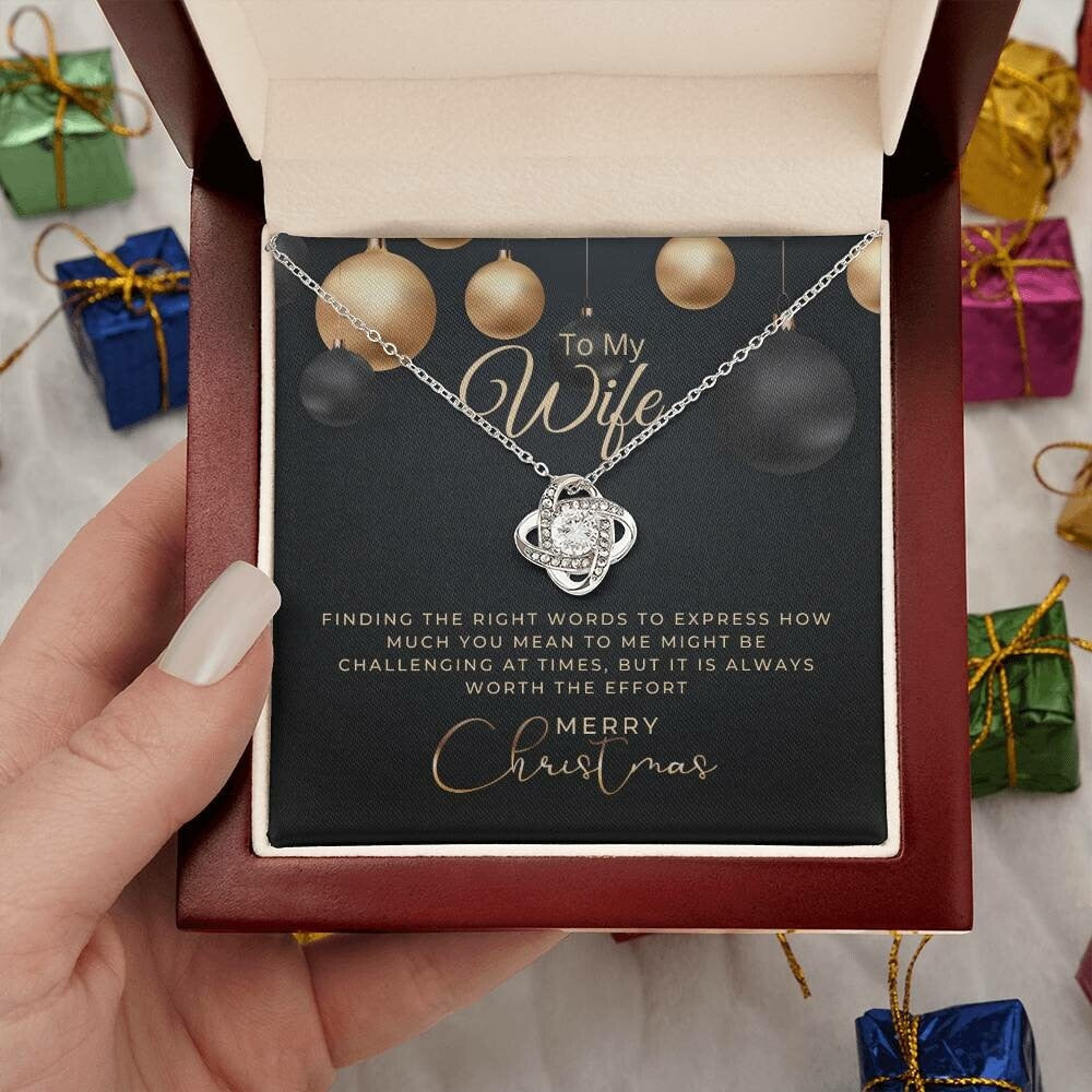 Christmas Gift To My Wife, Wife Necklace, Gift For Wife