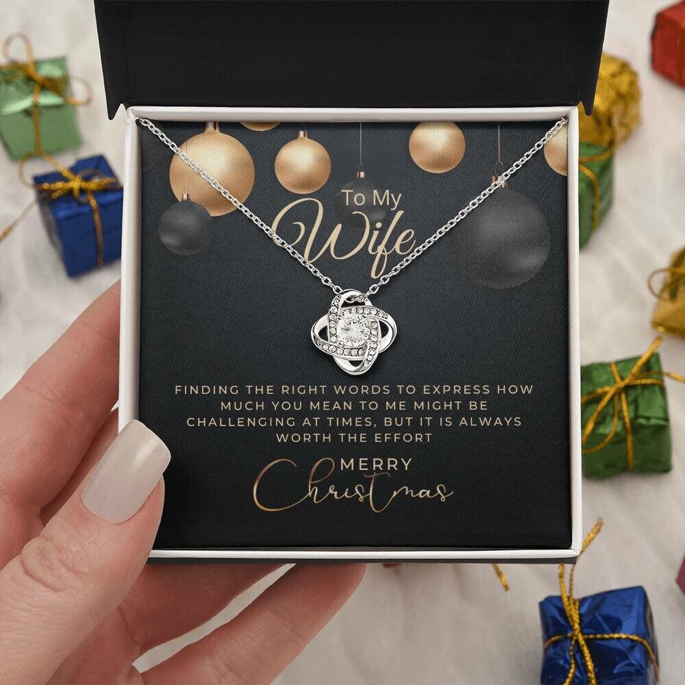 Christmas Gift To My Wife, Wife Necklace, Gift For Wife