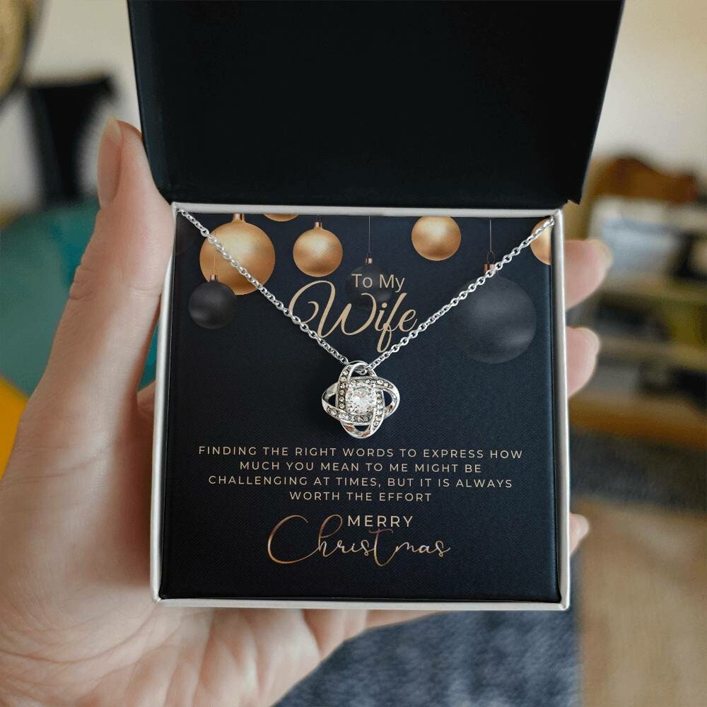Christmas Gift To My Wife, Wife Necklace, Gift For Wife