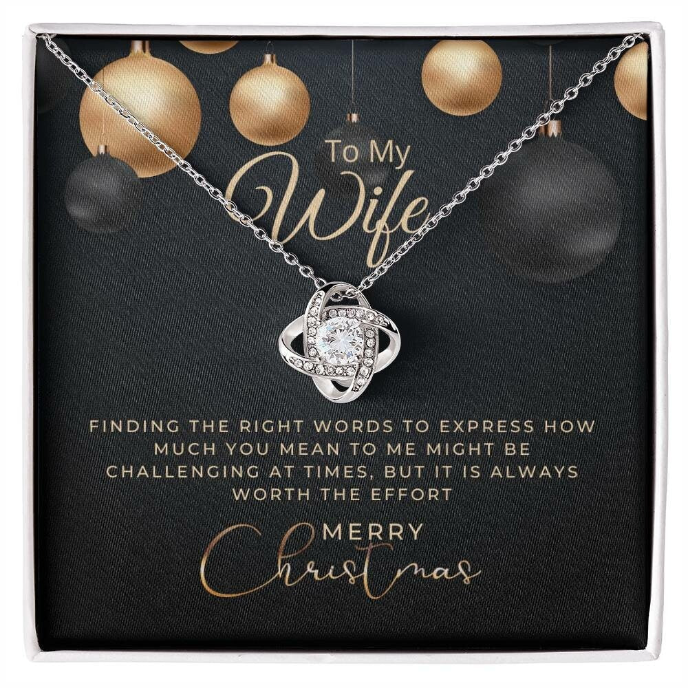 Christmas Gift To My Wife, Wife Necklace, Gift For Wife