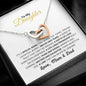 To My Daughter Necklace, Daughter Necklace, Gold Hearts Necklace, Gift From Mom, Gift From Dad