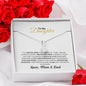 To My Daughter Necklace, Daughter Gift, Gift From Mom, Gift From Dad