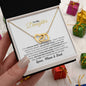 To My Daughter Necklace, Daughter Necklace, Gold Hearts Necklace, Gift From Mom, Gift From Dad