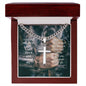 Cross Necklace For Men, Men's Engraved Necklace, Religious Gift For Men