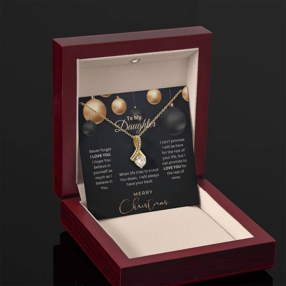 Daughter Gift, Christmas Gift To Daughter, Daughter Necklace, Gift From Mom, Gift From Dad