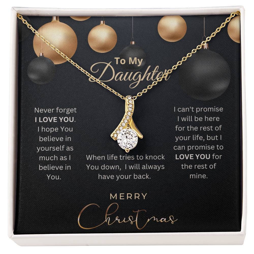 Daughter Gift, Christmas Gift To Daughter, Daughter Necklace, Gift From Mom, Gift From Dad