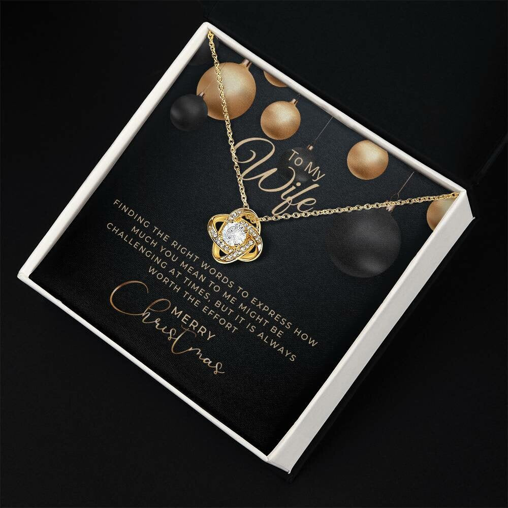 Christmas Gift To My Wife, Wife Necklace, Gift For Wife