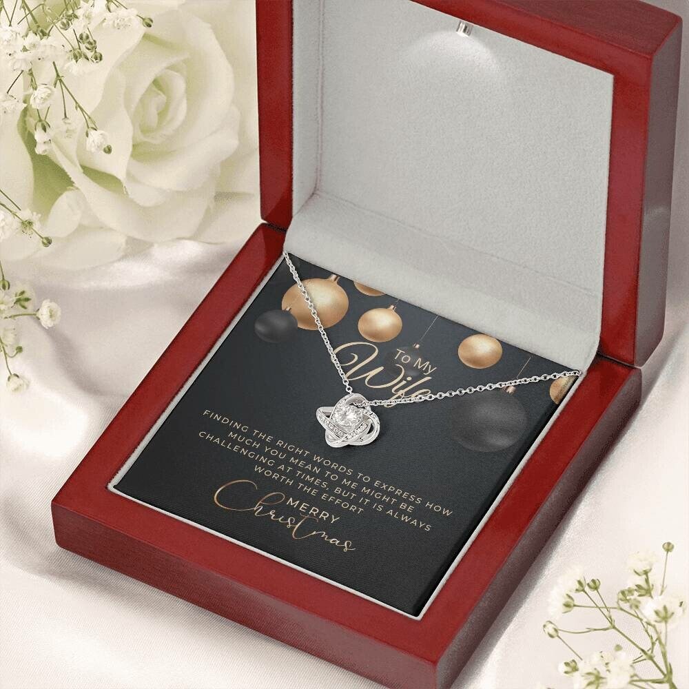 Christmas Gift To My Wife, Wife Necklace, Gift For Wife