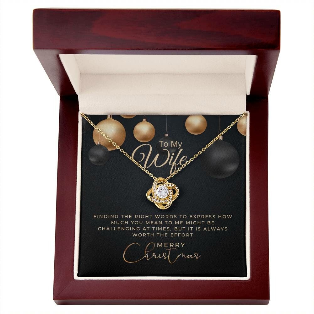 Christmas Gift To My Wife, Wife Necklace, Gift For Wife
