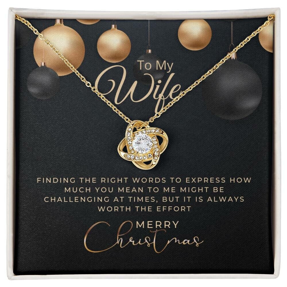 Christmas Gift To My Wife, Wife Necklace, Gift For Wife