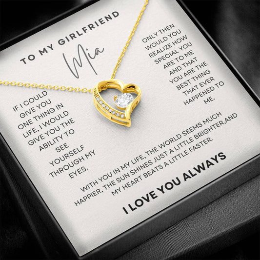 Girlfriend Necklace Gift For Her,  Girlfriend Christmas Gift, Birthday Gift and Graduation Gift