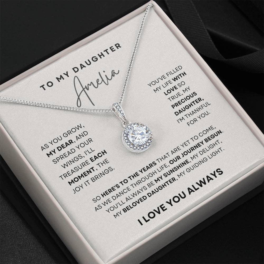 Daughter Gift, Daughter Necklace, Personalised Christmas, Birthday, Graduation Gift For Daughter