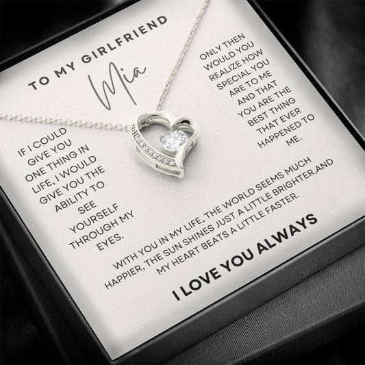Girlfriend Necklace Gift For Her,  Girlfriend Christmas Gift, Birthday Gift and Graduation Gift